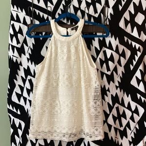 Lace halter top